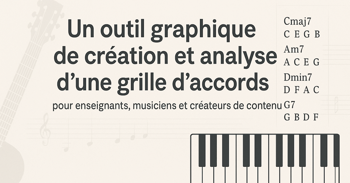 Un outil pour tracer et analyser une grille d’accords